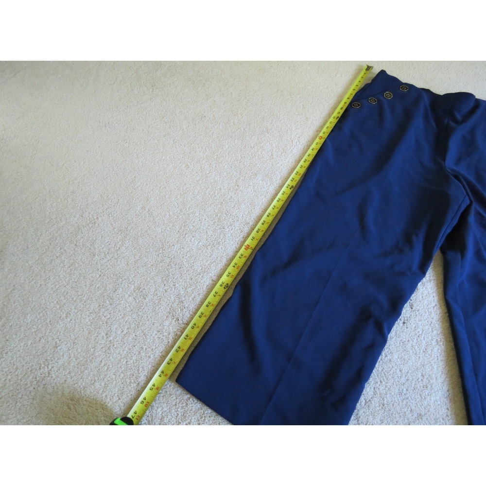 Torrid Blue Stretch Sailor Button Wide Leg Pants Womens Size 20 Regular - Picture 8 of 14